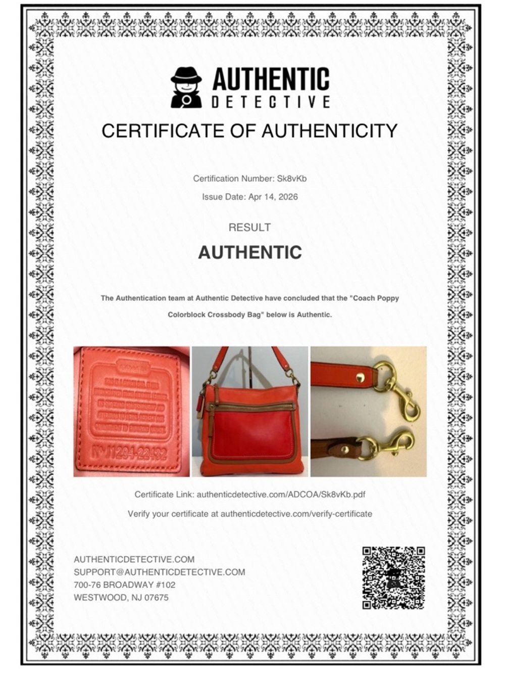 Coach Poppy Perri Hippie Convertible Shoulder Crossbody Bag Orange Coral Leather - Picture 2 of 16